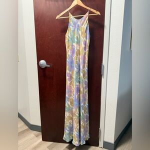Floral Maxi Dress in Pastel Shades